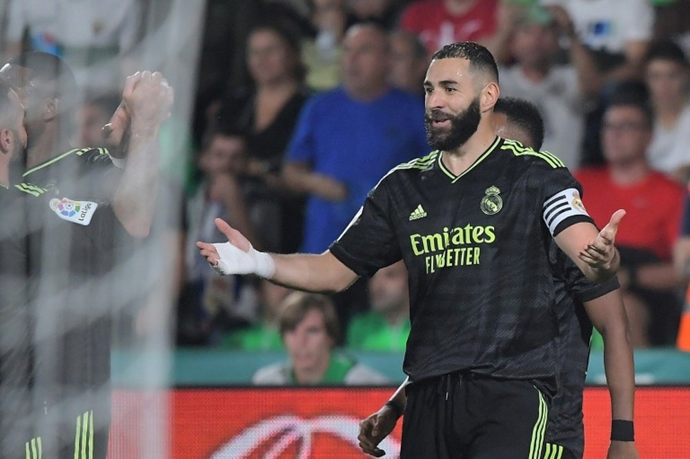 Karim Benzema has left Qatar to return to Spain. AFP