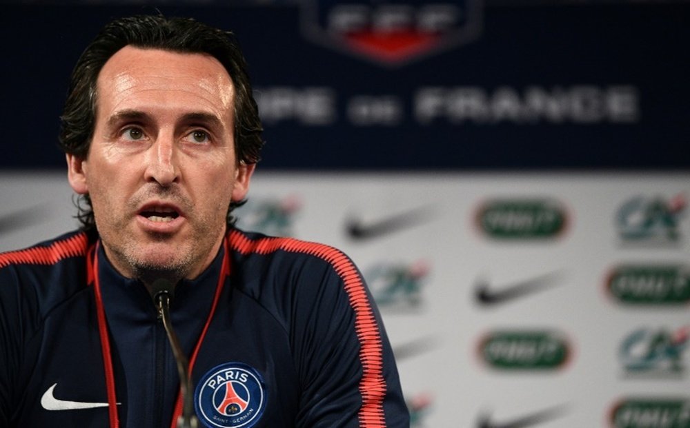 Emery is looking to finish his season with a domestic treble. AFP