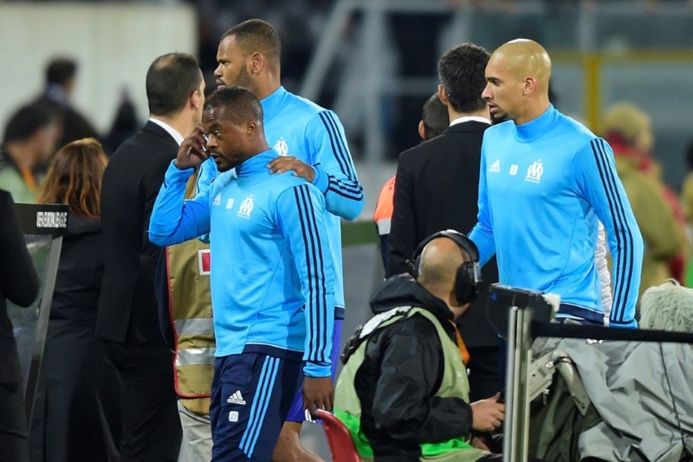 Evra n'a plus de contrat avec l'OM. AFP