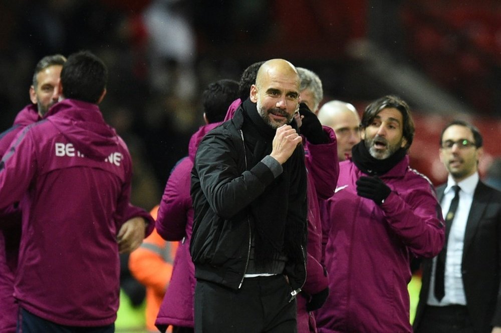 Guardiola defended his players. AFP
