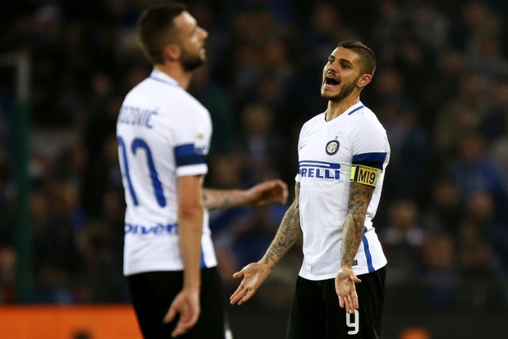 El Inter no pudo hacerse con el triunfo ante la Sampdoria. AFP