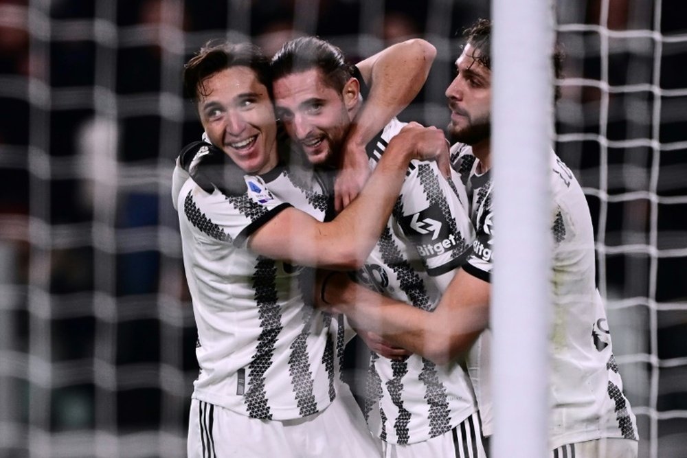 A tecnologia salva a Juventus. AFP