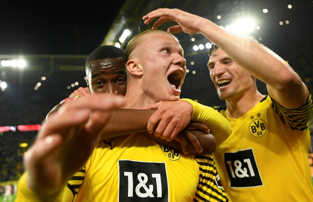 Haaland reconoció las presiones del Borussia Dortmund. AFP