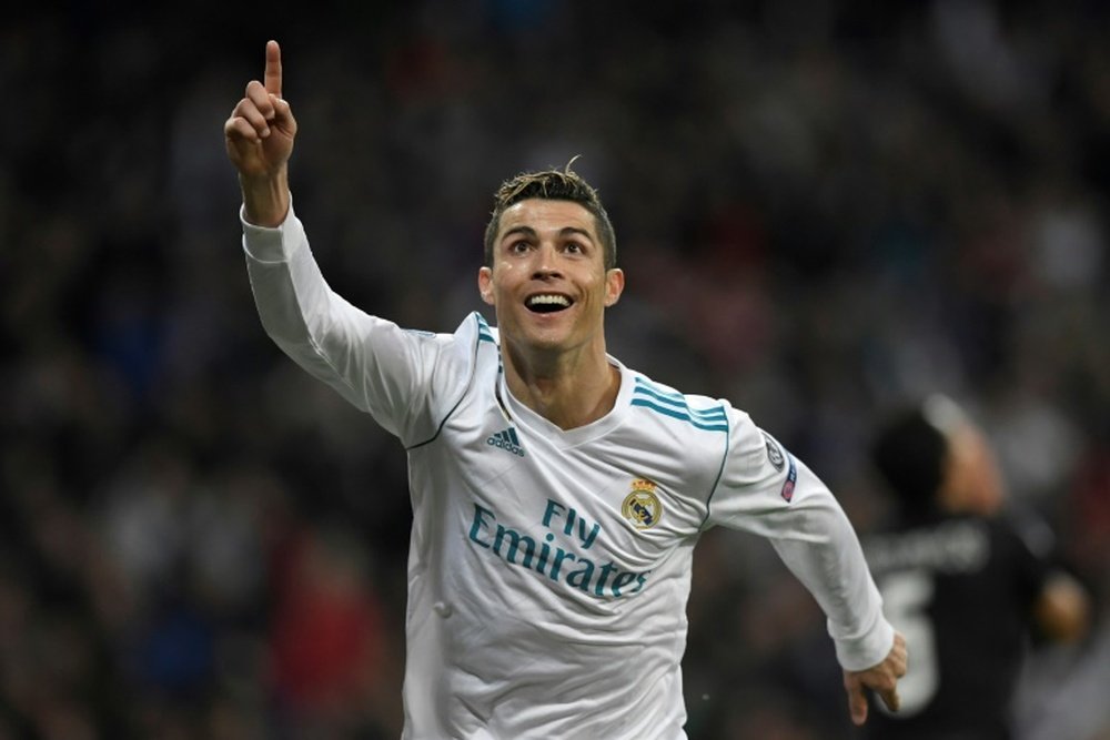 Cristiano Ronaldo e o único 'não defesa'. AFP
