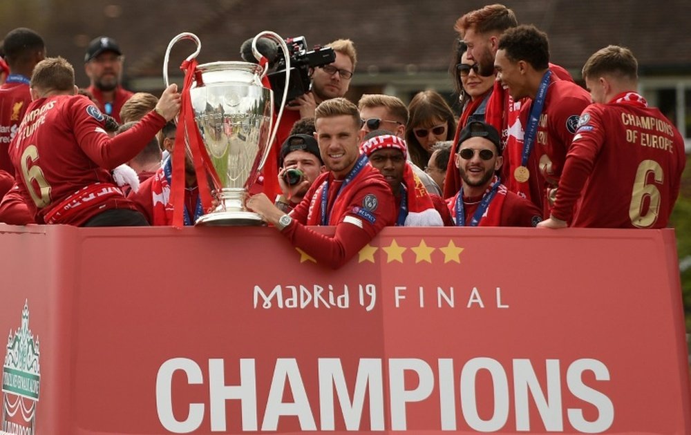 El Liverpool se proclamó la pasada temporada campeón de Europa. AFP