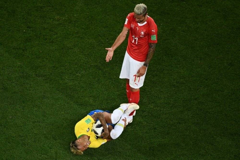 Neymar no fue Neymar ante Suiza. AFP