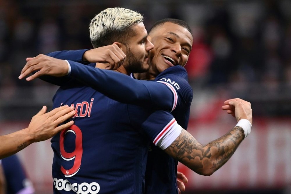 VIDÉO : la victoire 2-0 du Paris Saint-Germain à Reims . AFP