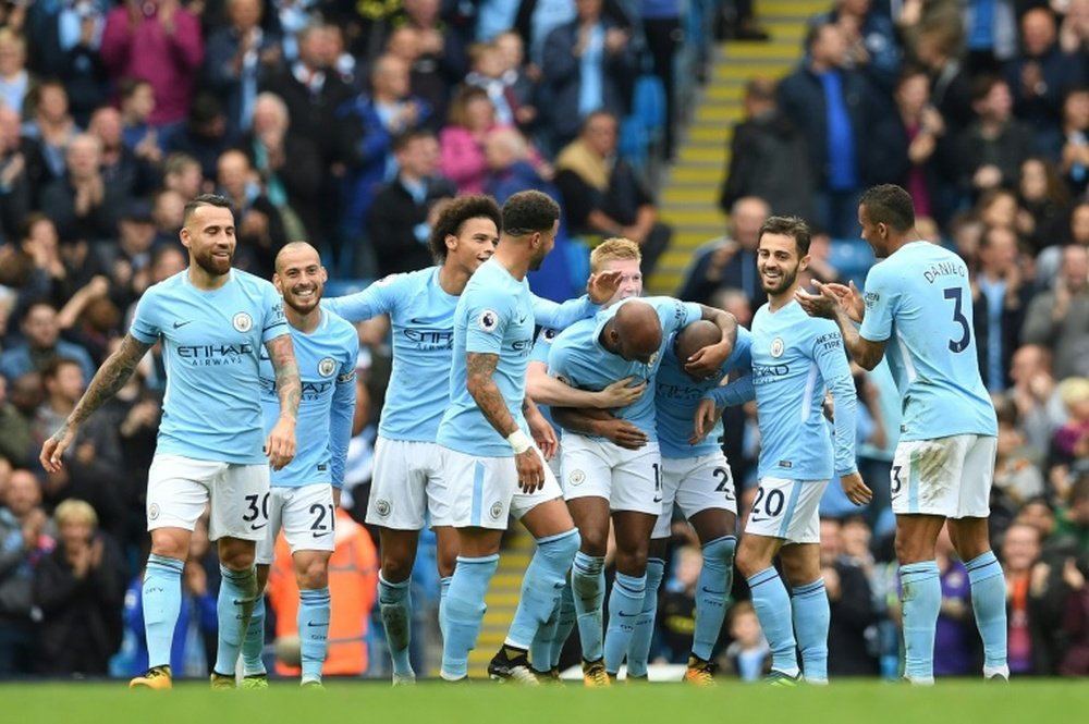 Les hommes de Pep Guardiola reçoivent le Shakhtar Donetsk. AFP