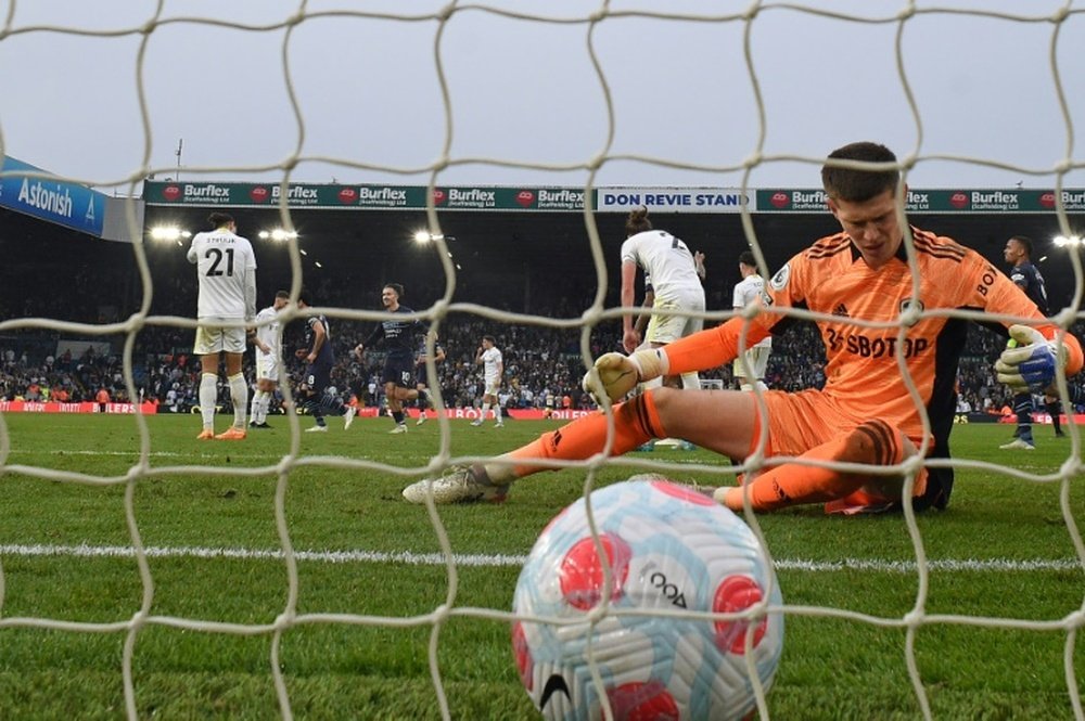 Meslier is no longer considered part of Leeds United's long-term plans. AFP