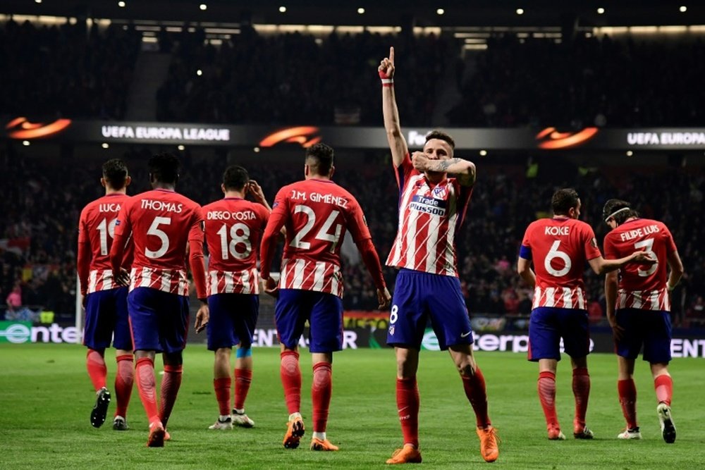 El Atlético venció al Lokomotiv por 3-0. AFP