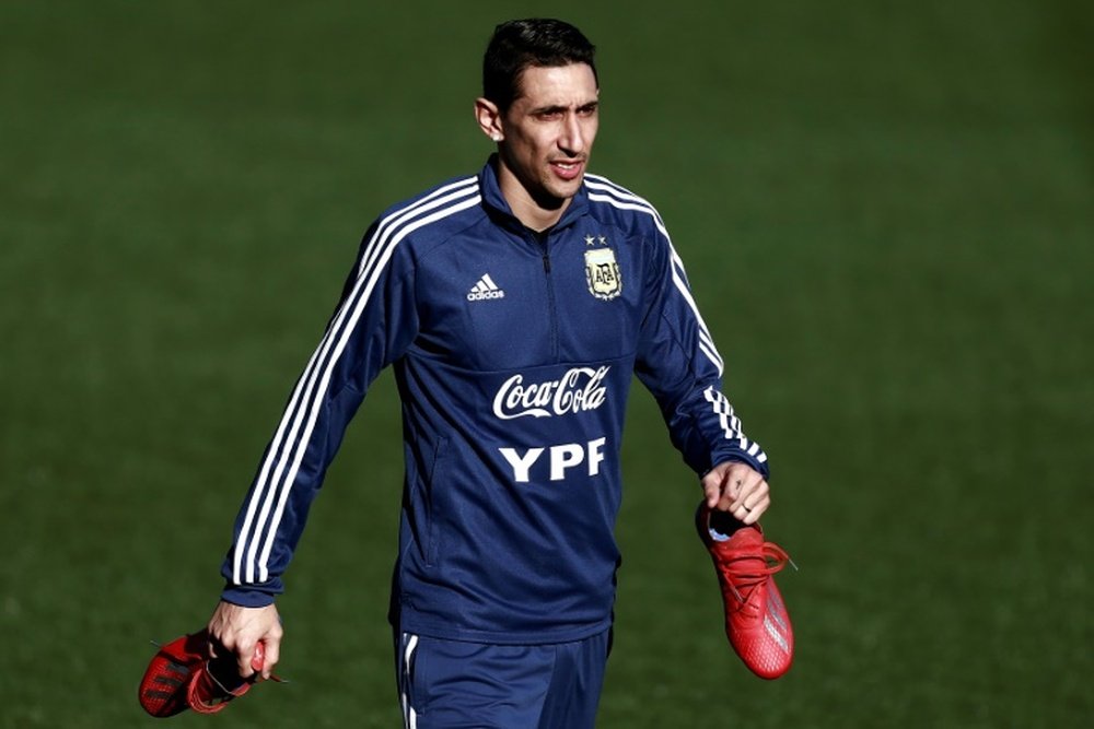Di María eligió su gol favorito con Argentina. AFP