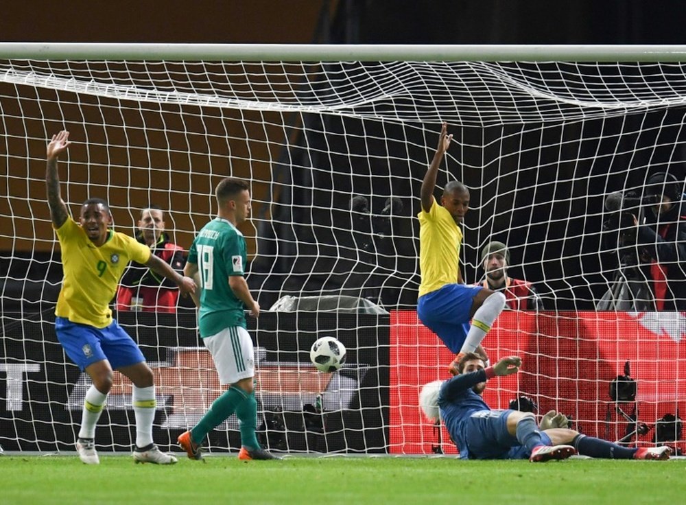 O Brasil venceu a Alemanha por 0-1. AFP