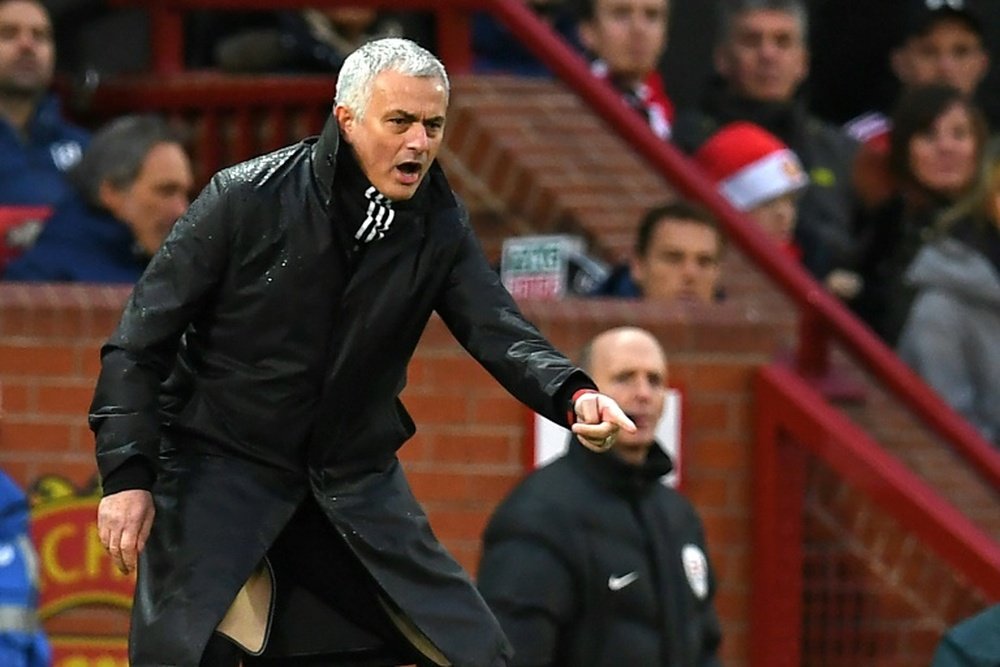 L'entraîneur de Manchester United José Mourinho. AFP