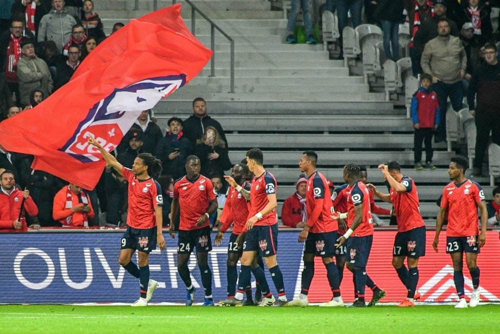 El Lille destroza al Nimes en una primorosa segunda parte. AFP