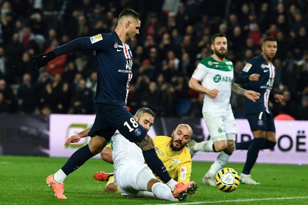 PSG - Saint-Étienne: onzes iniciais confirmados. AFP