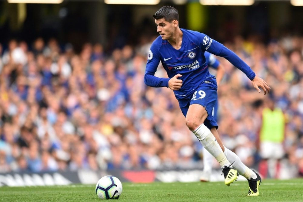 Sarri hailed Morata's potential. AFP