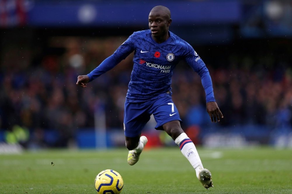 Kante will only leave Chelsea if it is to go to Man Utd. AFP