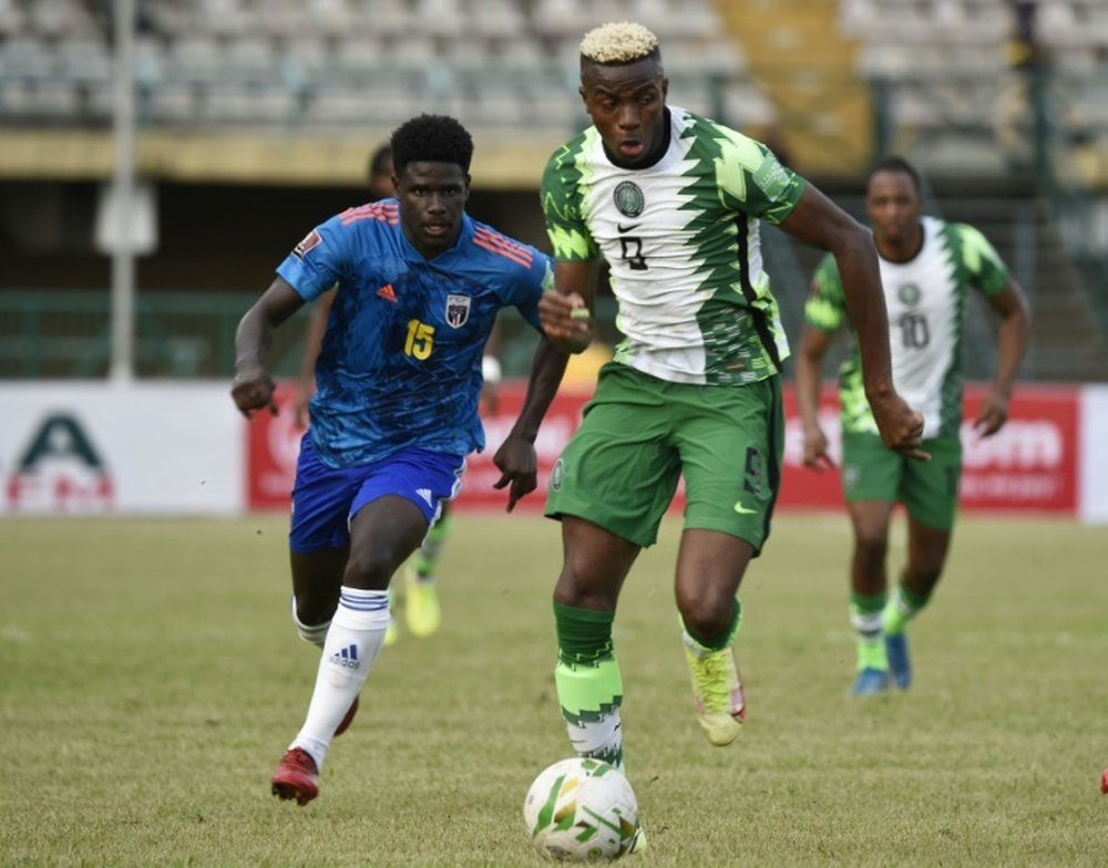 Tripletta di Osimhen con la Nigeria. AFP