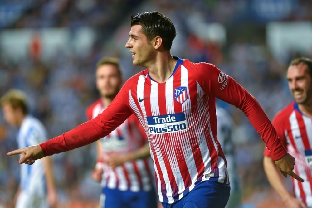 Morata volvió a ser decisivo con el Atlético. AFP