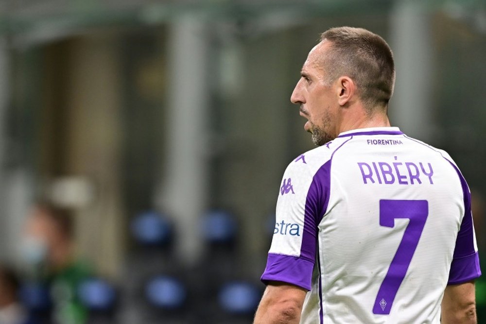 Franck Ribéry vive sua segunda temporada na Fiorentina. AFP