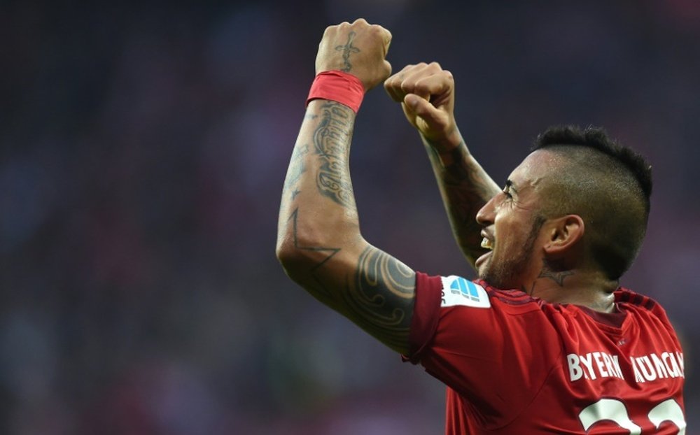 El centrocampista chileno es uno de los pesos pesados del Bayern. AFP