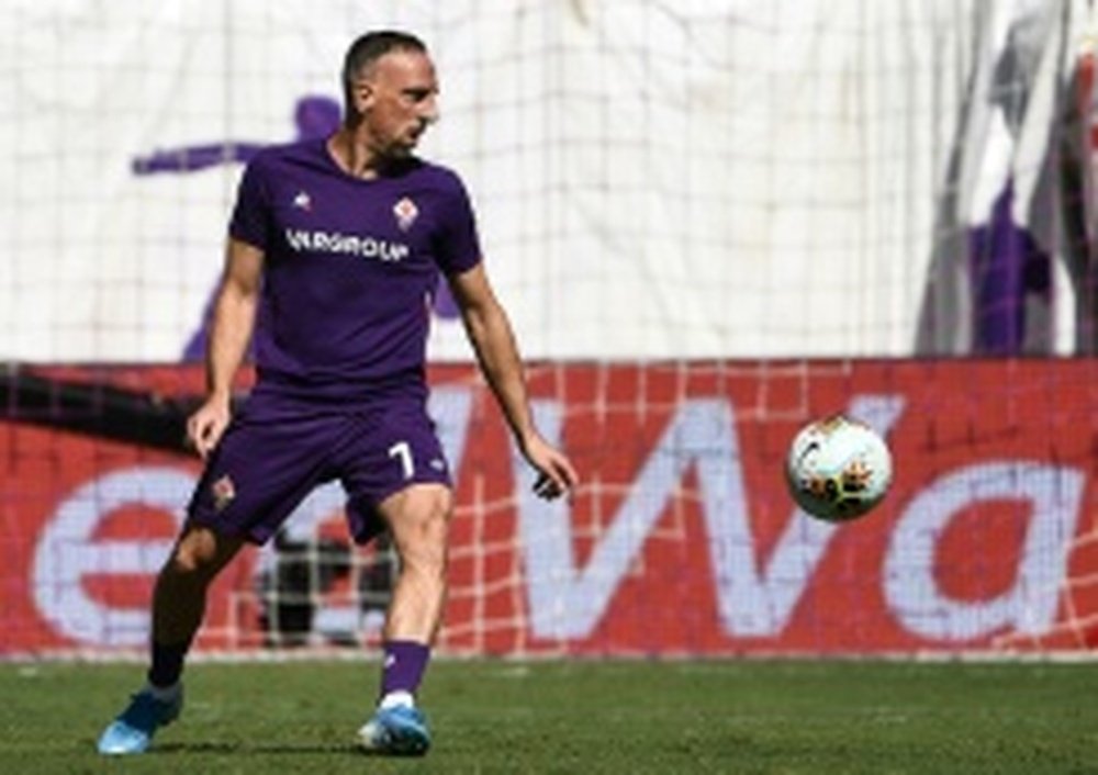 Ribéry s'illustre à la Fiorentina. AFP
