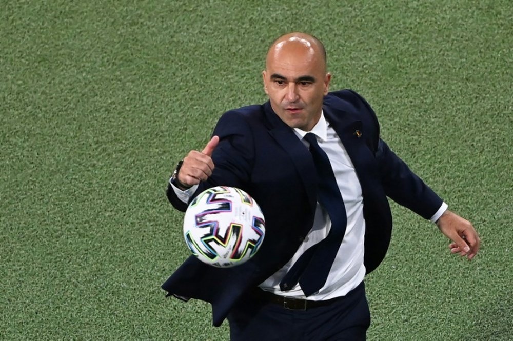 Roberto Martinez spoke about the rumours that place him at Barca. AFP