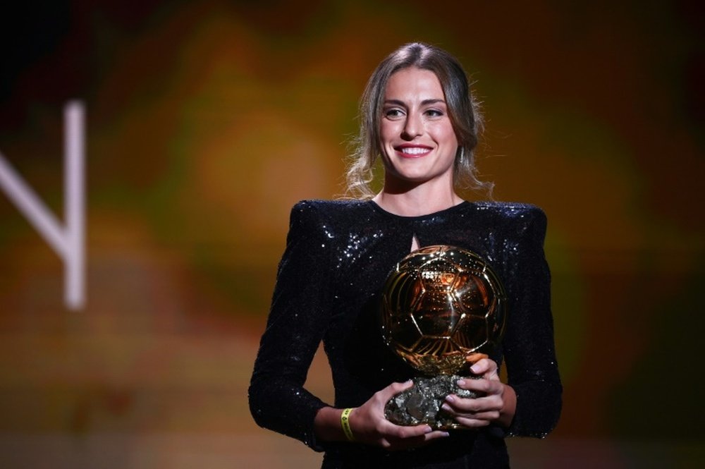 Alexia, una pionera en el fútbol español. AFP