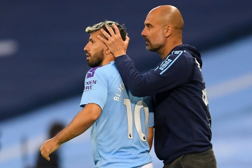 Guardiola hopes to have Sergio Aguero back for the Champions League. AFP