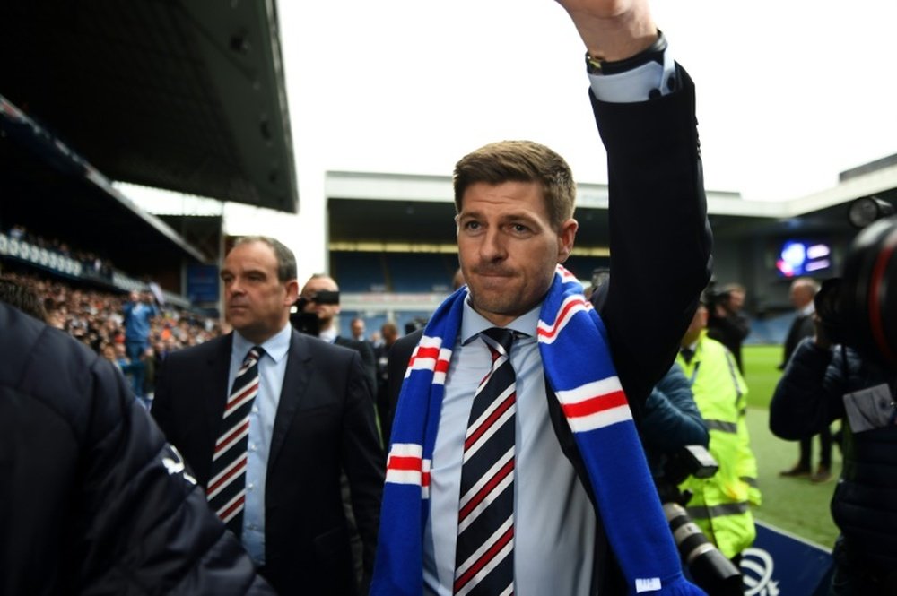 Gerrard has signed a four year deal with the Scottish side. AFP