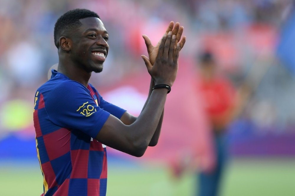 Ousmane Dembélé pasó los test en la comodidad de su casa. AFP/Archivo