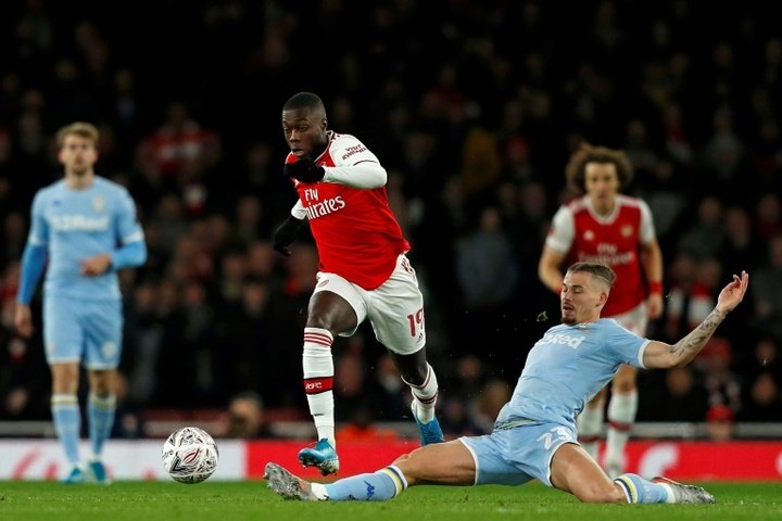Nicolas Pépé, un fiasco para el Arsenal. AFP