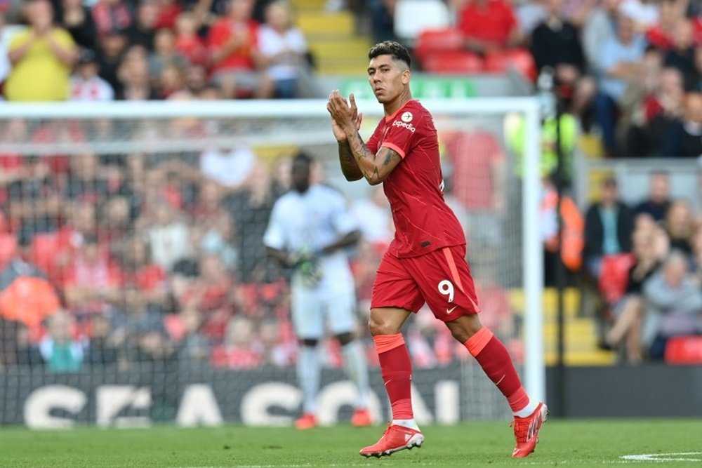 Firmino scored a hat-trick against Watford. AFP