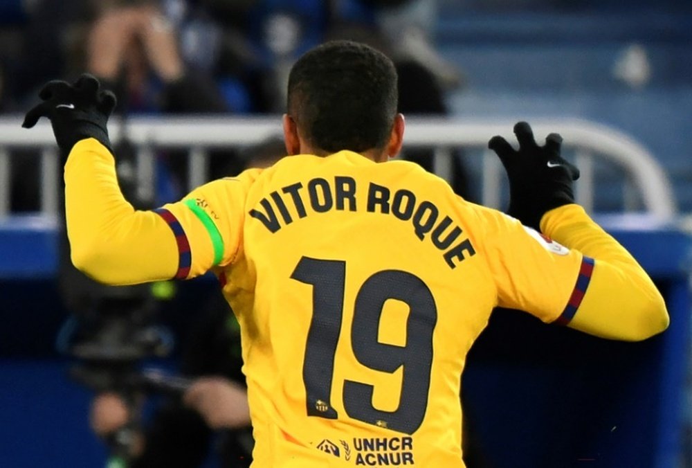 Vitor Roque e Oriol Romeu retornam contra o Celta. AFP