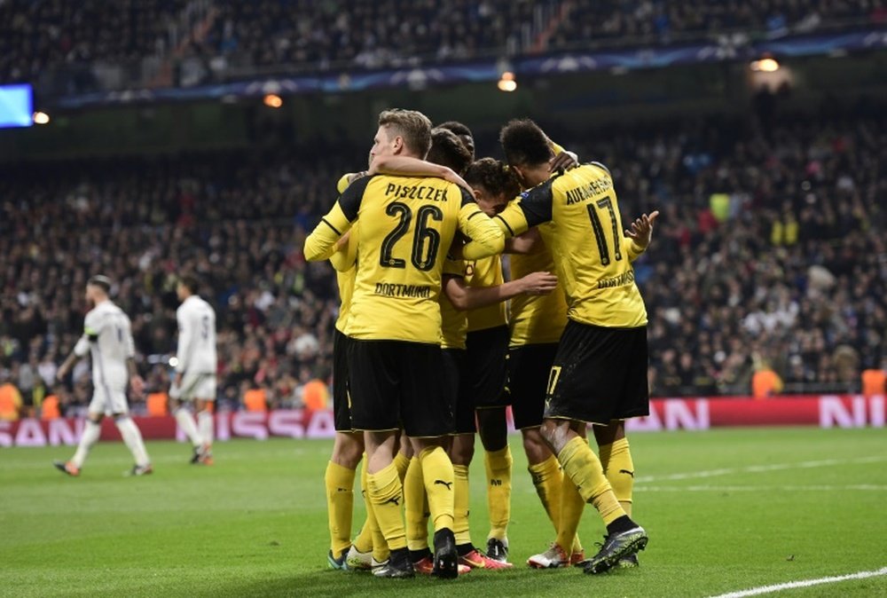 Le Borussia Dortmund impérial face au Real en Ligue des champions, le 7 décembre 2016 à Madrid. AFP
