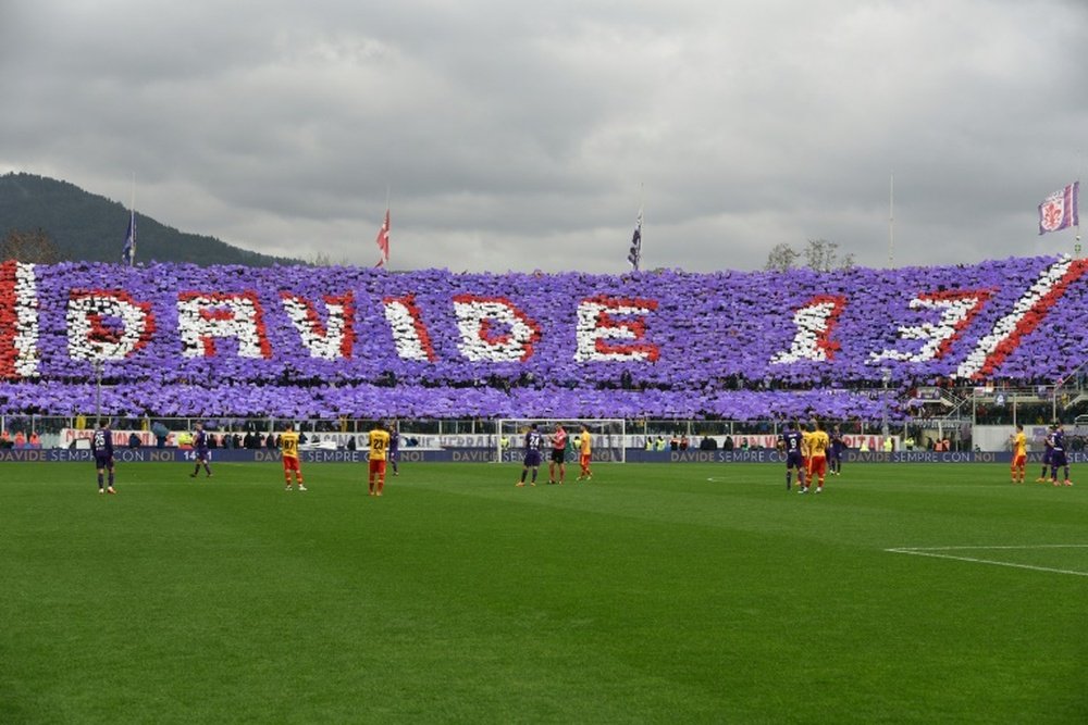 Le centre d'entrainement de la Fiorentina portera le nom d'Astori. AFP