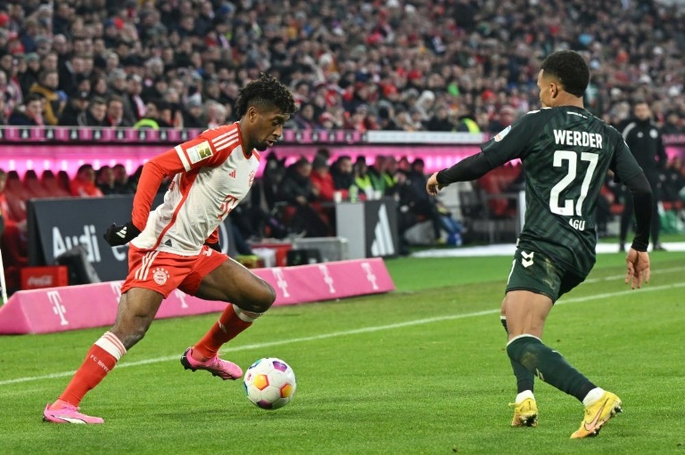 Kingsley Coman suffered a torn medial collateral ligament in his left knee. AFP