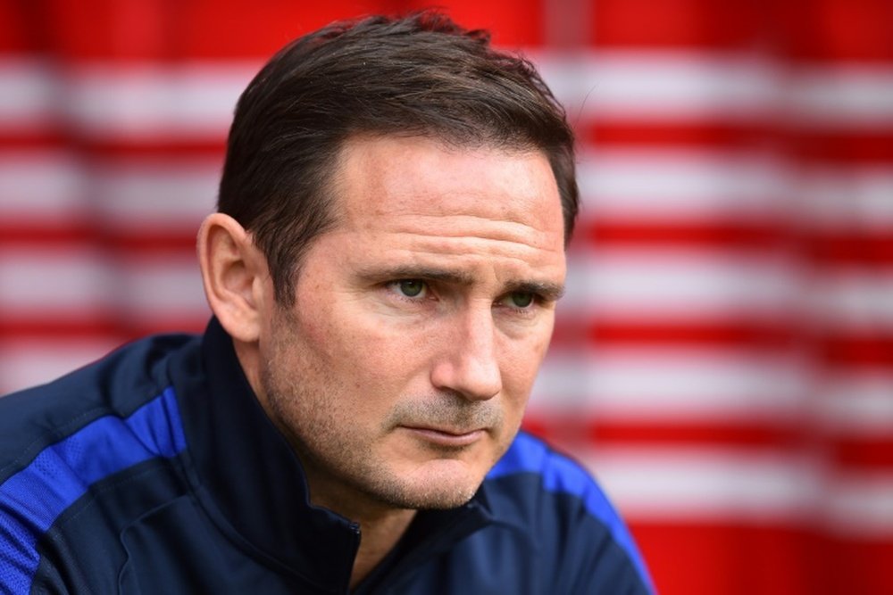 L'entraîneur de Chelsea Frank Lampard lors d'un match de Premier League à Southampton, le 6 octobre 2019