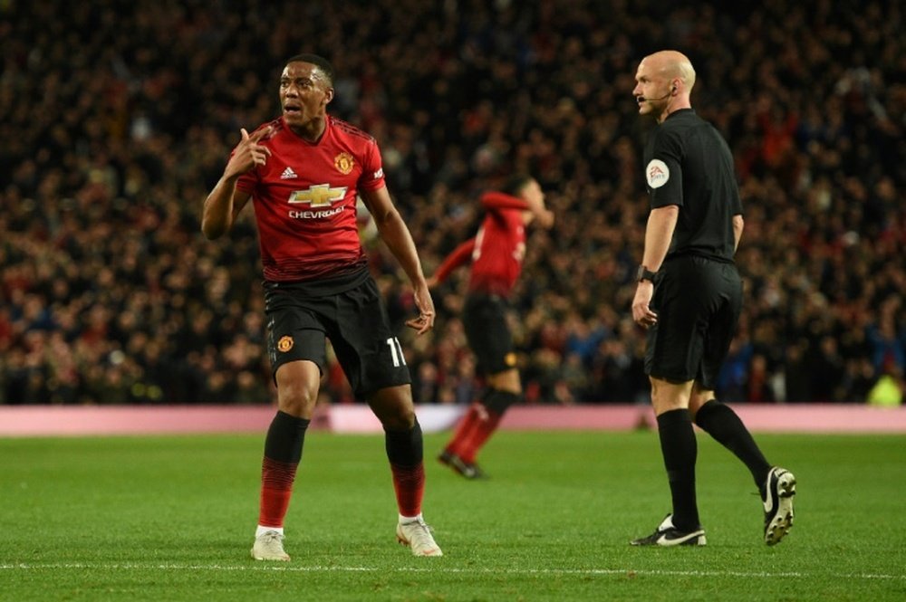 Anthony Martial's equaliser against Newcastle wasn't all good for United. AFP