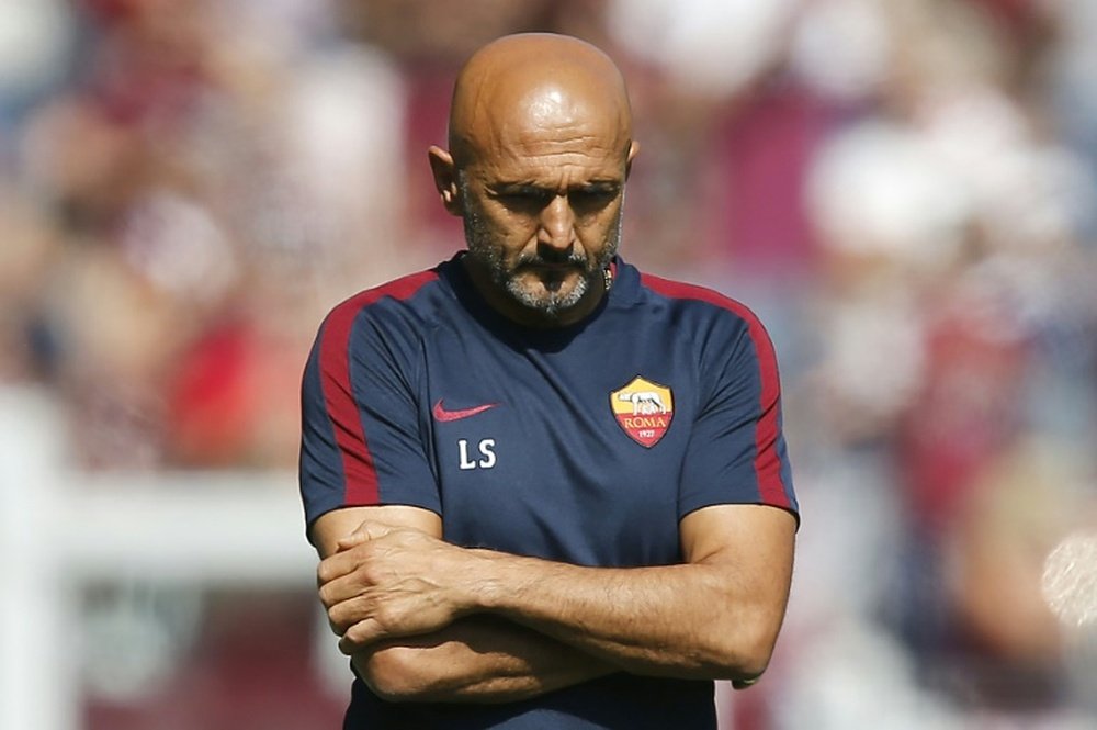 Spalletti no tiene asegurada su continuidad en la Roma. AFP