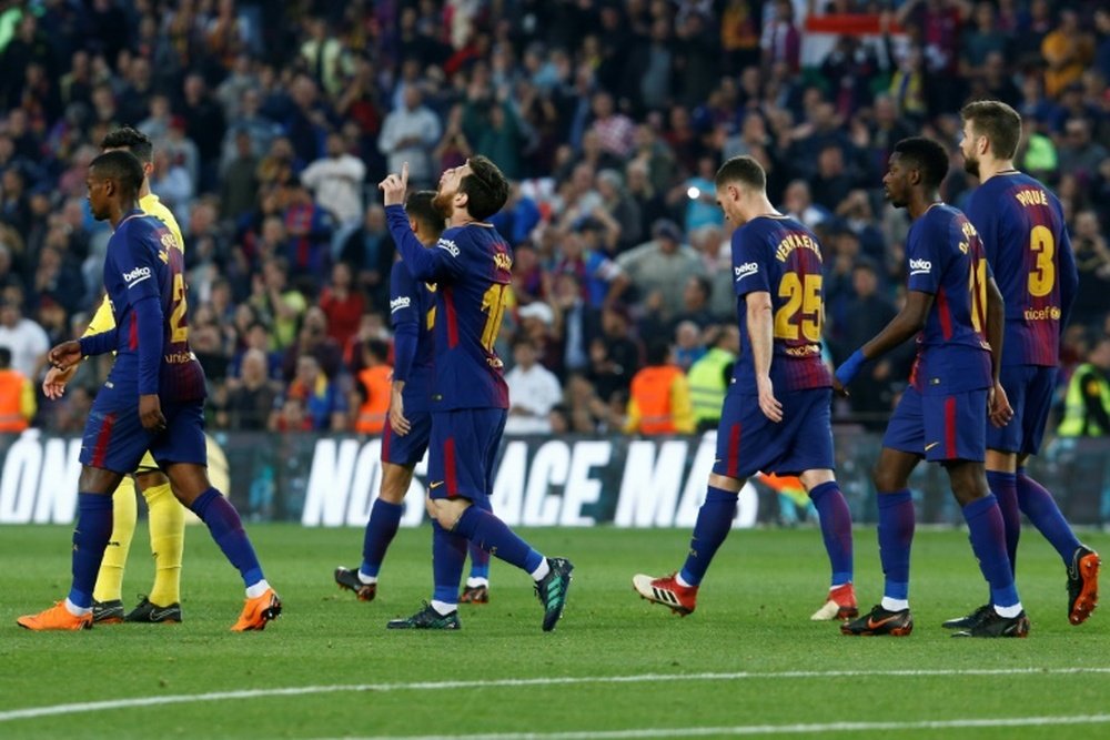 El Barça ha sido el equipo más goleador de la temporada. AFP