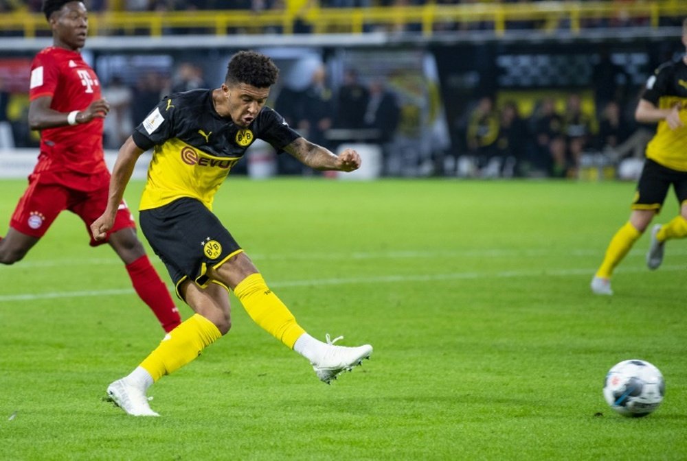 Jadon Sancho, 19 ans, pourrait quitter Dortmund. AFP
