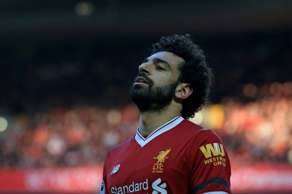 Salah, la estrella del Liverpool. AFP