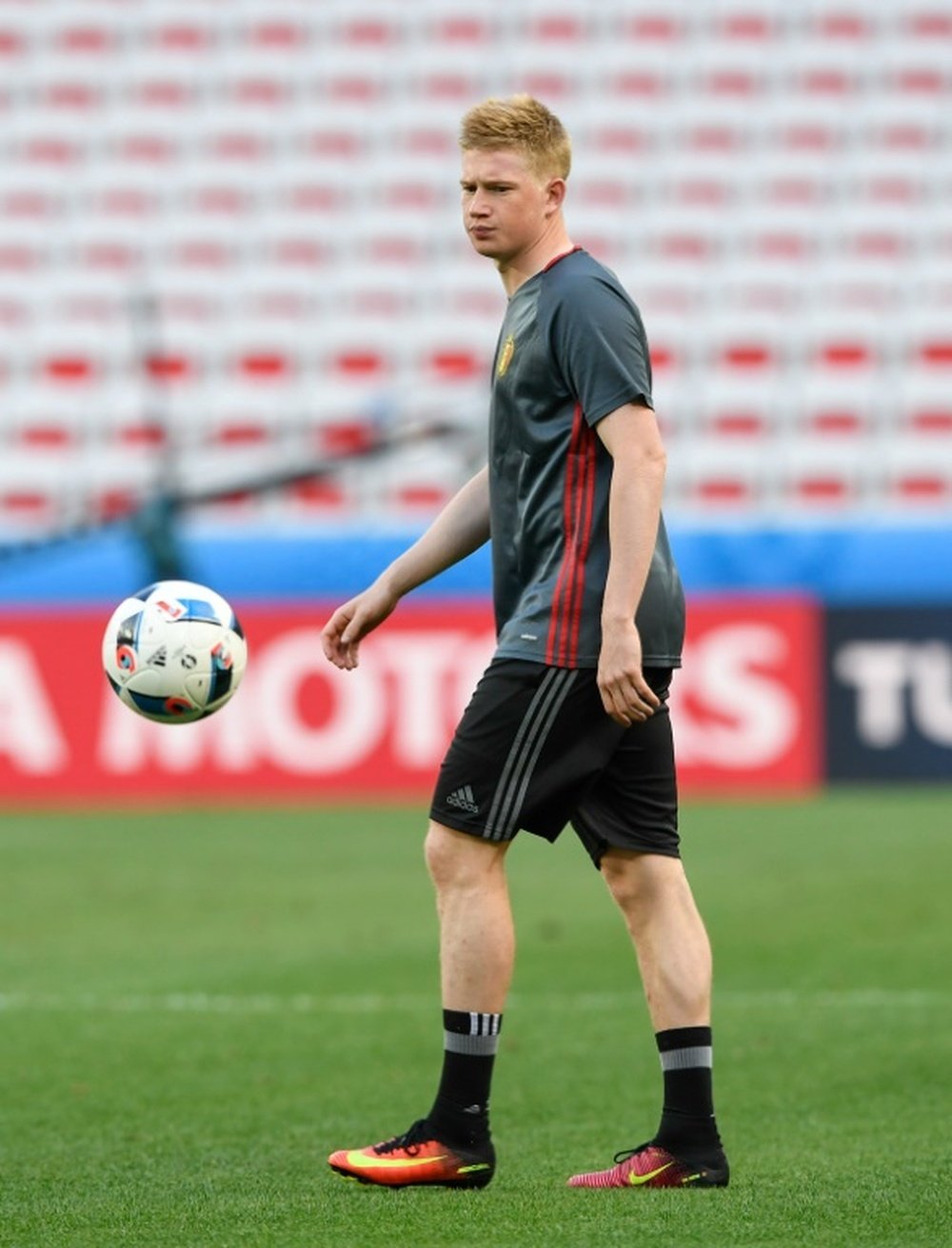 De Bruyne is frustrated with Belgium. AFP