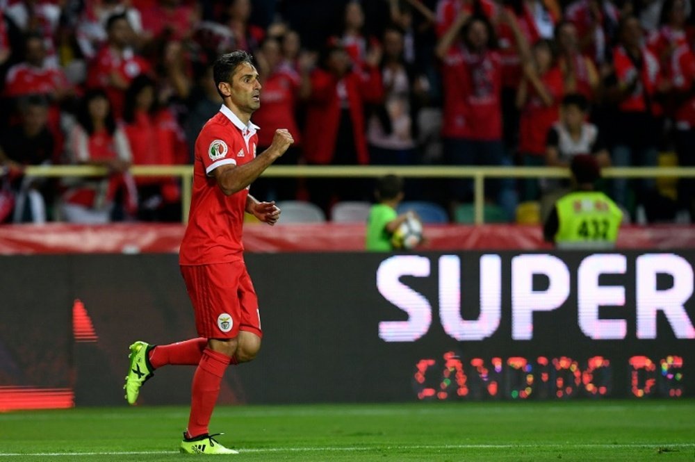 Jonas no quiere dejar el Benfica para irse a China. AFP