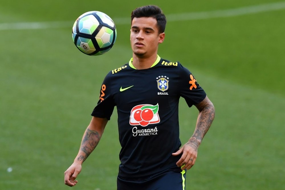 Coutinho was hoping for a move to Barcelona. AFP