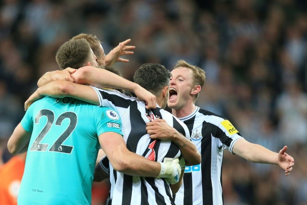 El Newcastle suma y vuelve a la Champions 20 años después. AFP