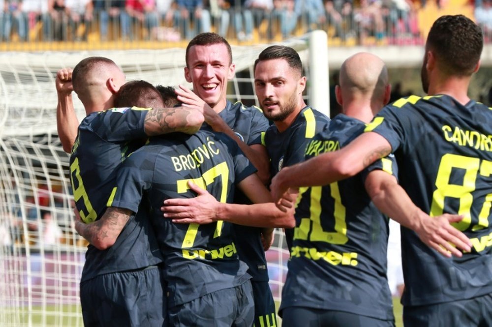 O Inter bateu o Benevento por 1-2. AFP
