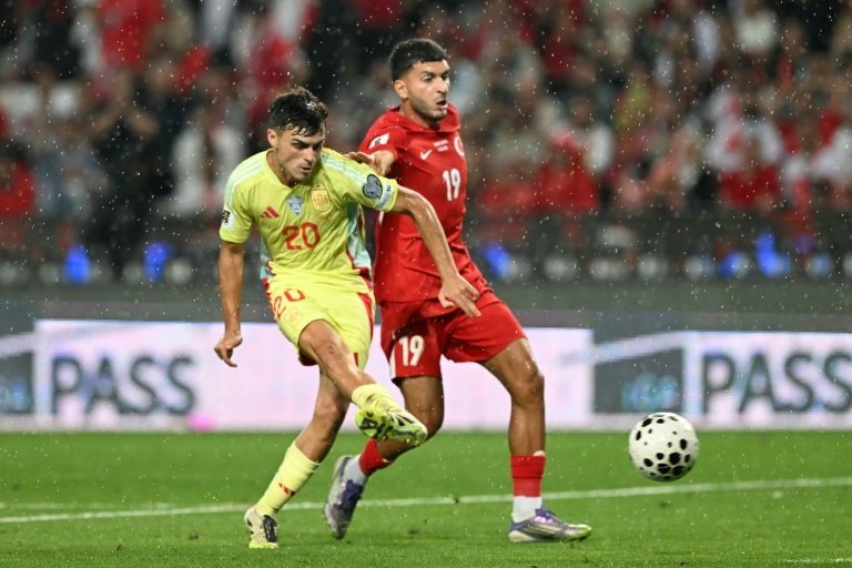 Pedri a souligné l'intensité du match et sa joie d'avoir marqué deux fois. AFP