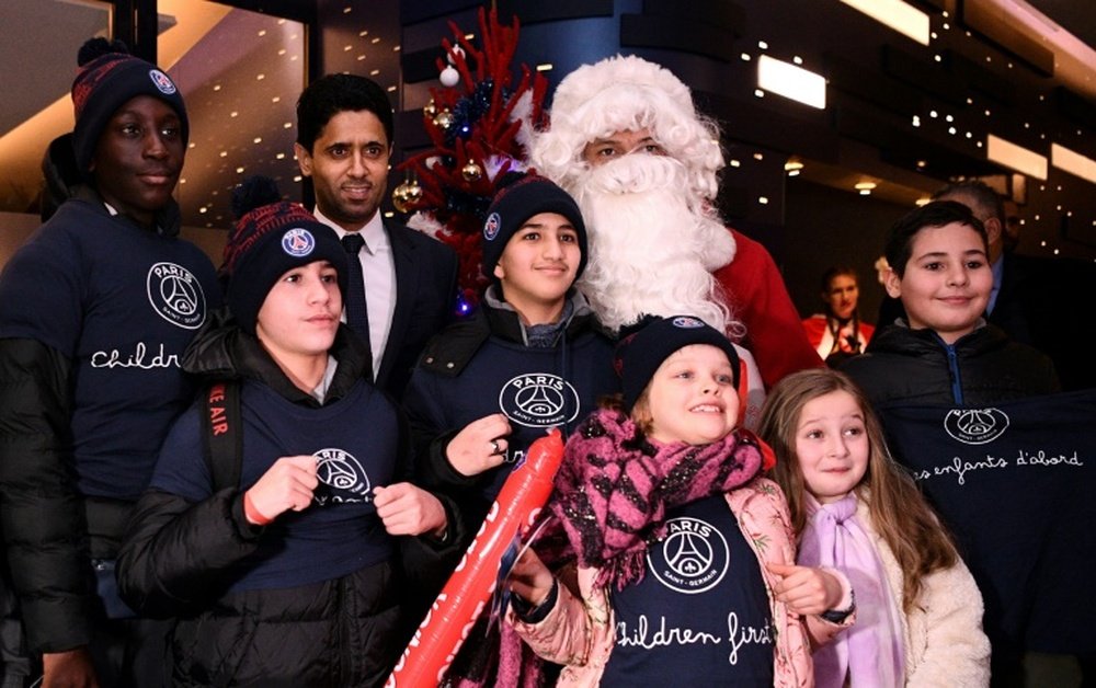 Mbappé repartió goles y sonrisas por Navidad. AFP